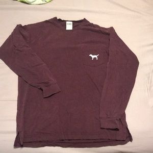 Maroon VS Pink Long Sleeve
